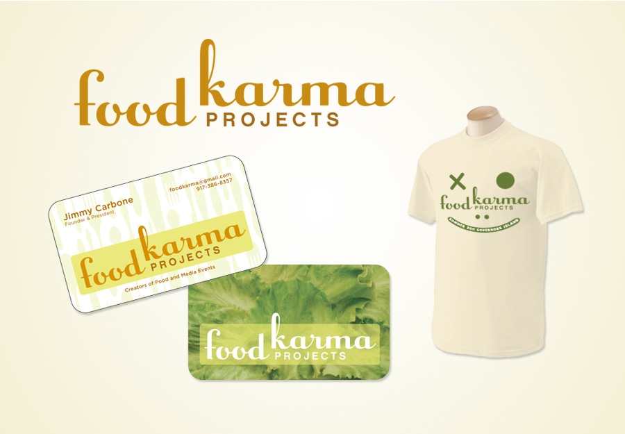 Food Karma logo and stationery