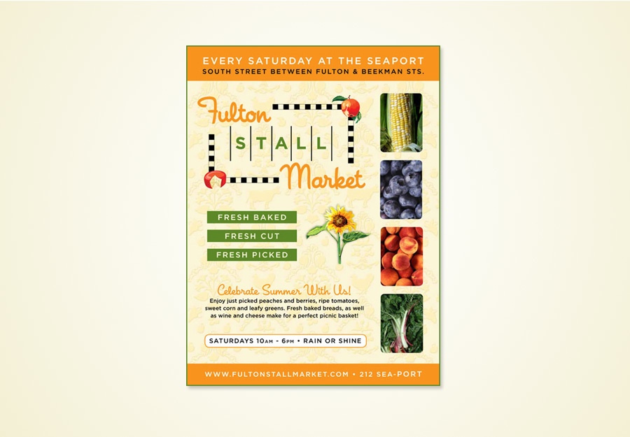 Fulton Stall Market ad for Edible magazine