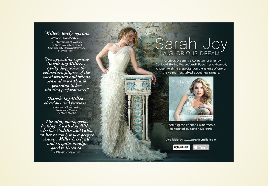 Sarah Joy Miller opera ad